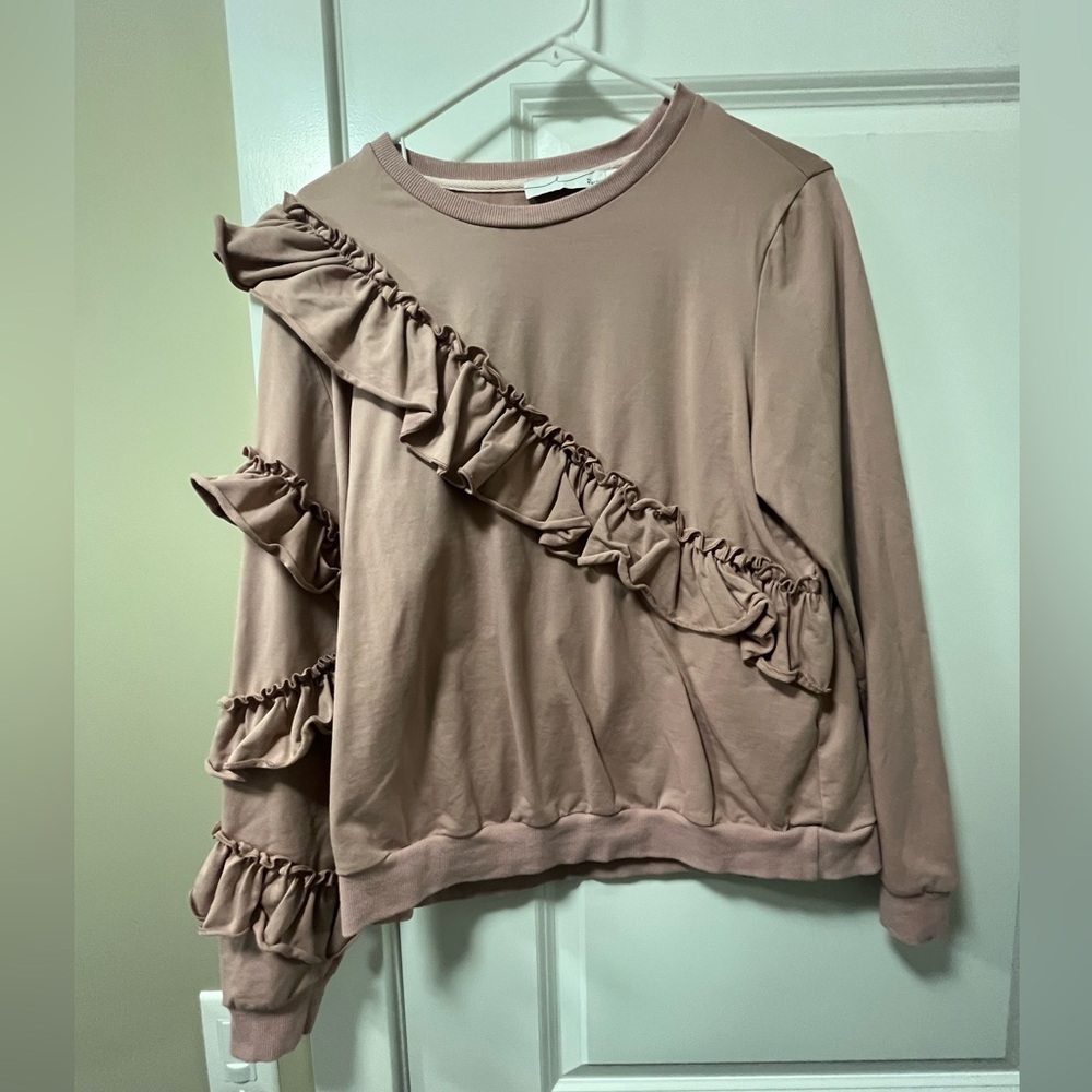 Ruffled Women Sweater
